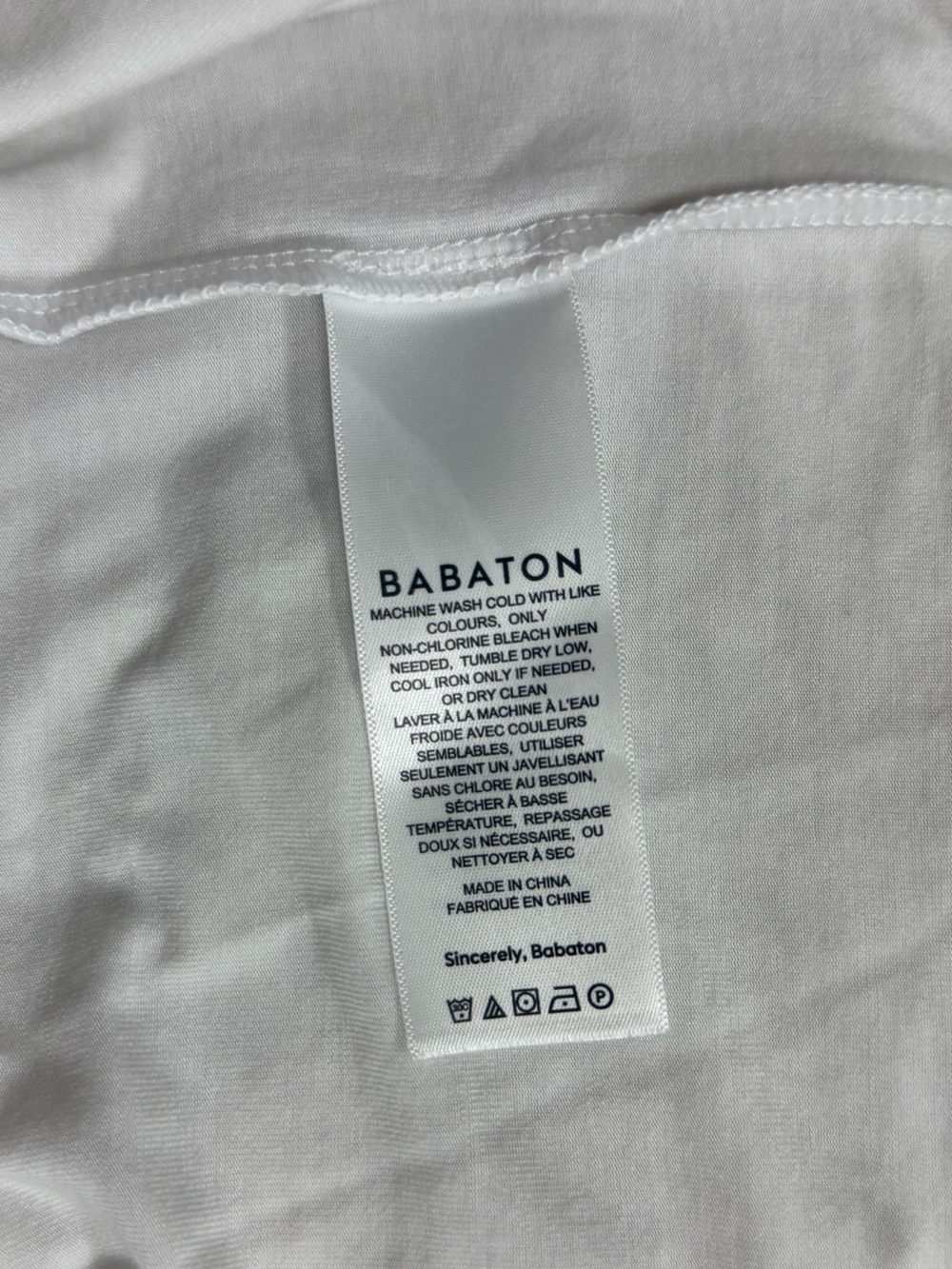 Babaton for Aritzia “Boardroom” Draped Mock Neck Sleeveless Tank - White NWT - Picture 14 of 14